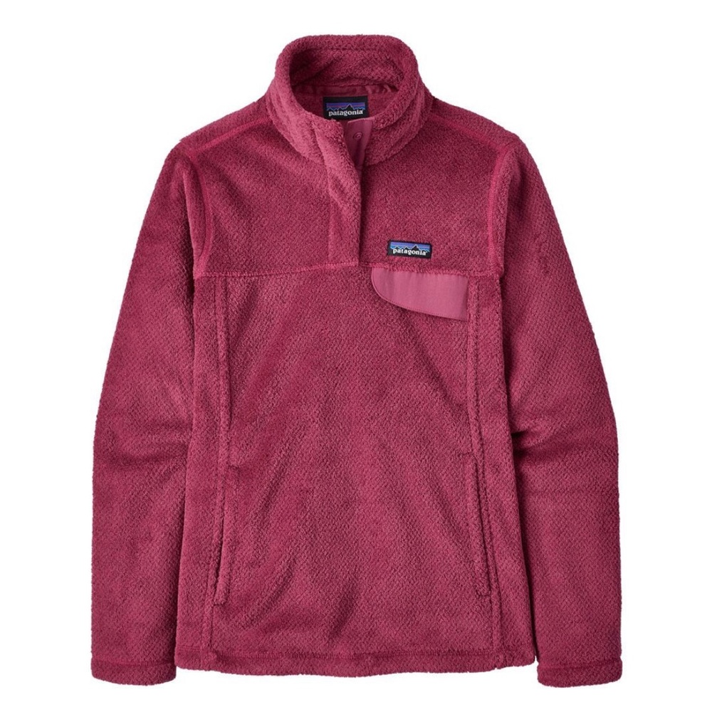 Patagonia Re-Tool Snap-T Fleece Pullover Sweater Fascia Pink Medium